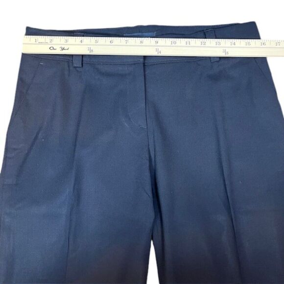 Piazza Sempione Navy Blue Flare Wide Leg Trousers Professional Size Large - Picture 3 of 8